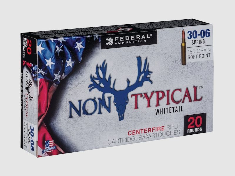 Federal Non-Typical .30-06 Sprg. 180GR JSP 20 cartridges