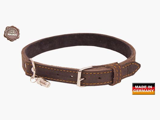 AKAH Halsband genietet aus Ölleder