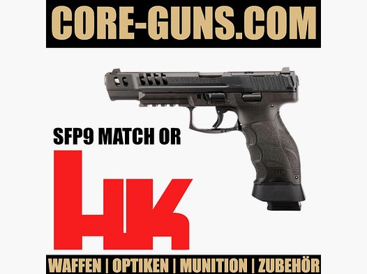Heckler & Koch HK SFP9 MATCH OR Race Gun 9mm Luger mit Paddleauswurf, sofort verfügbar