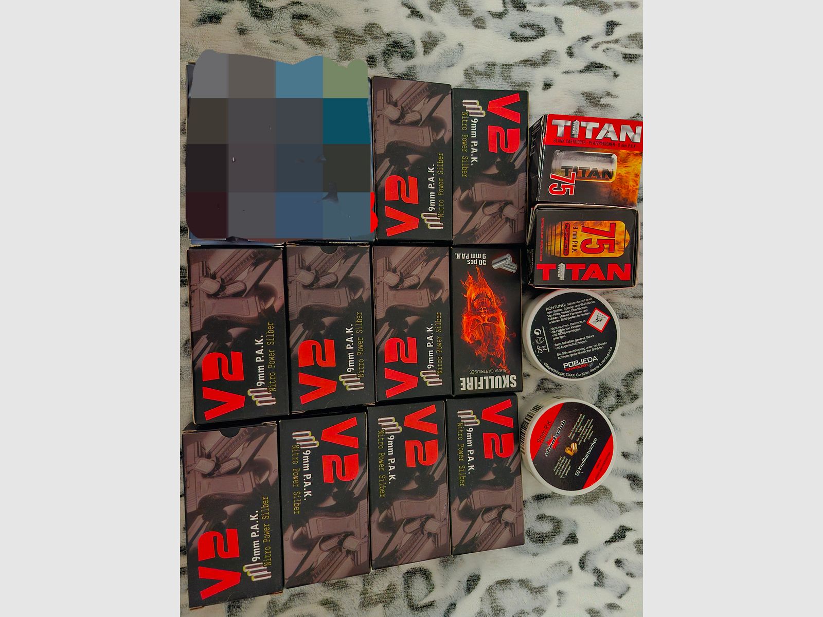 Ammunition 9mm blank cartridges