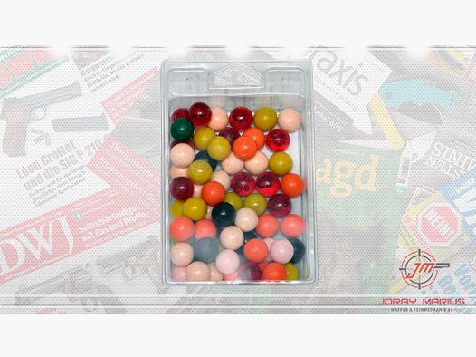 Plastic balls for slingshot Ø 17mm, 60 pcs.