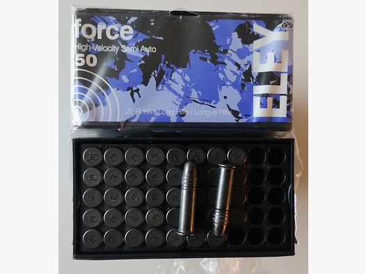 .text>.22lr Eley Force HV Semi Auto 490 Patronen