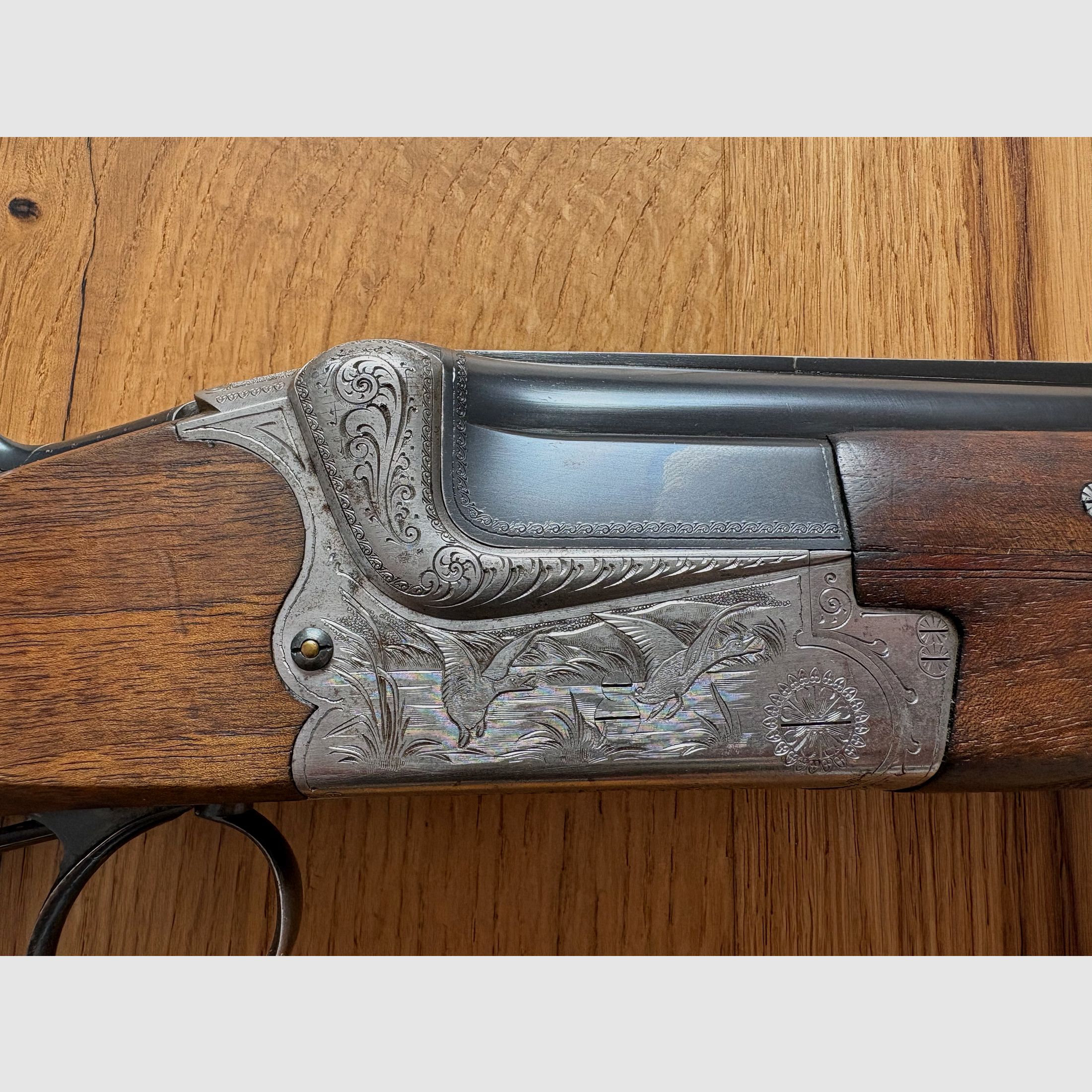 Suhl double-barreled shotgun 12/70