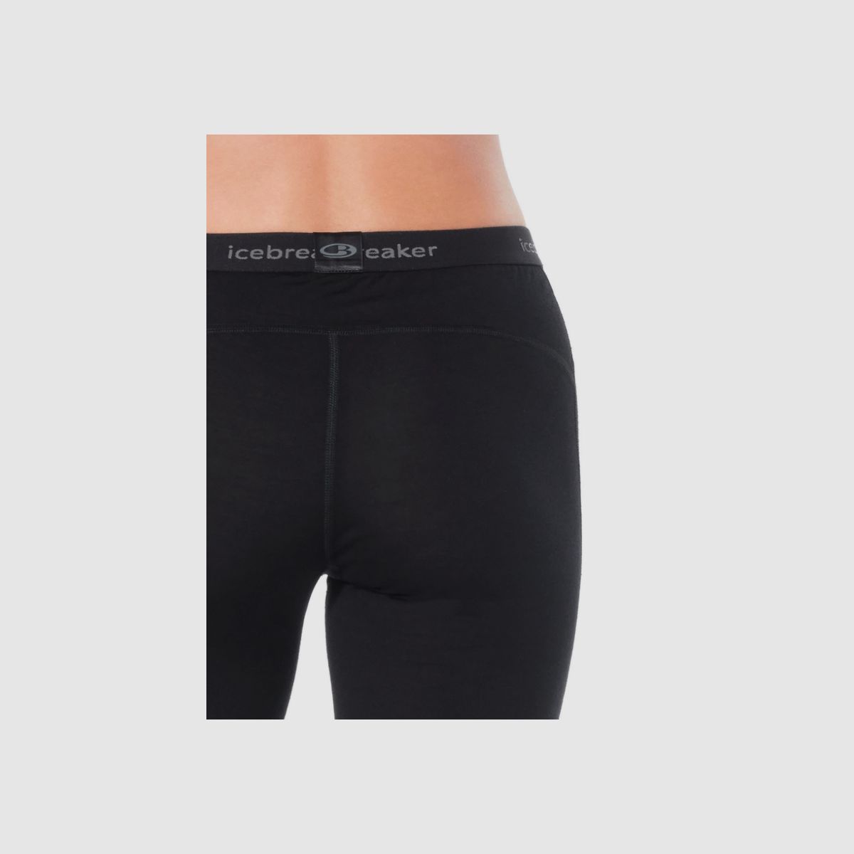 ICEBREAKER - Leggings Merino 200 Oasis Femme Noir