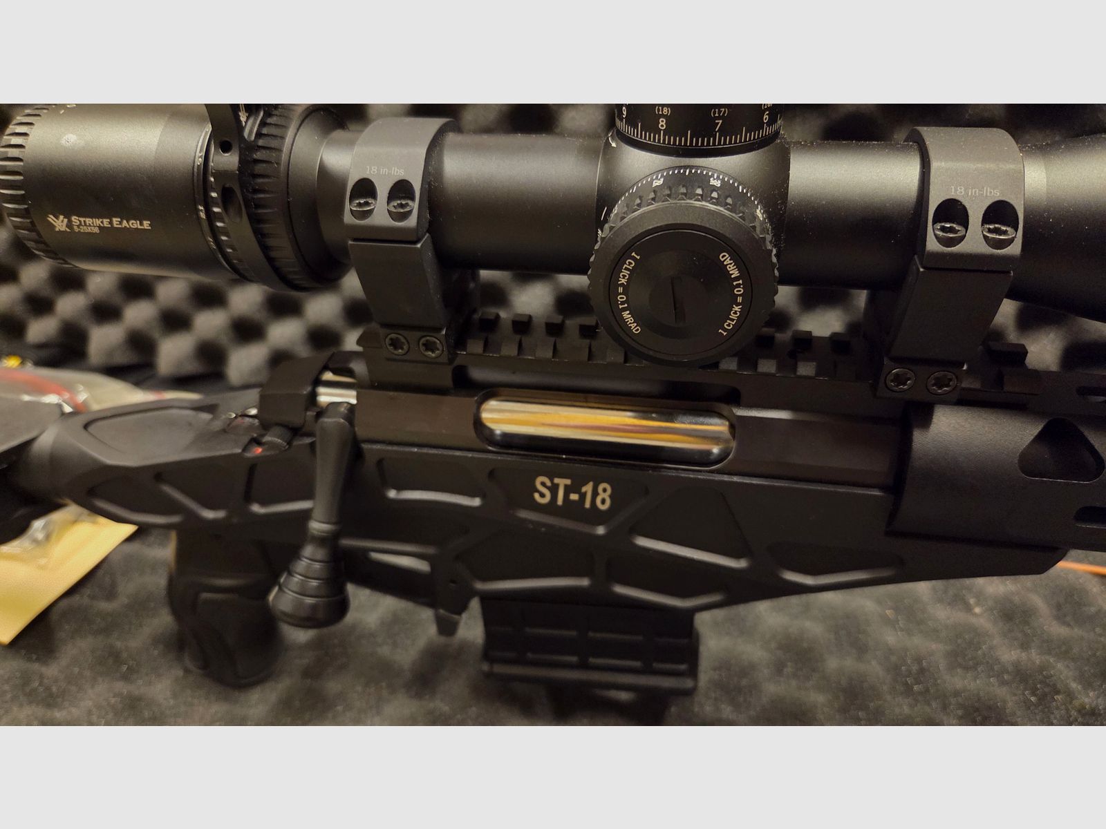Sabatti ST18 Key-Mod + Vortex Strike Eagle 5-25x56 + Zweibein + Montage + Koffer Präzisionsgewehr .308Win - opt.Munition - Long Range Mercury ST 18