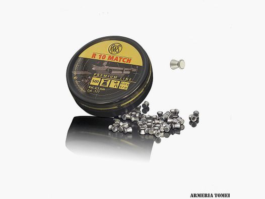 RWS – R 10 MATCH PREMIUM LINE 4,5MM 0,53G/8.2GR CONF. 500 PZ.