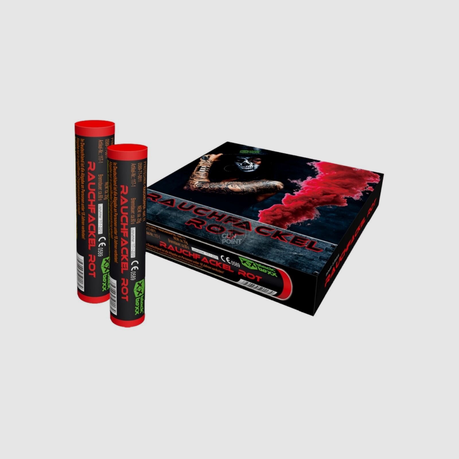 Blackboxx Rauchfackel 5er Pack 60 Sek. - Rot