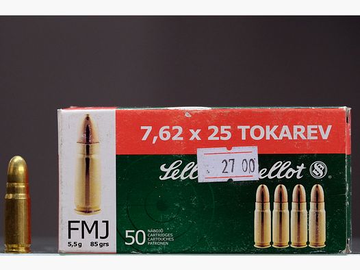 Sellier & Bellot 7.62 x 25 Tokarev