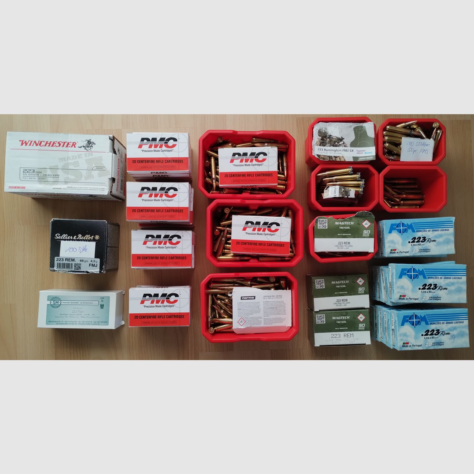 .223 Rem.  1680 Patronen: Norma, Ruag, S&B, PMC...