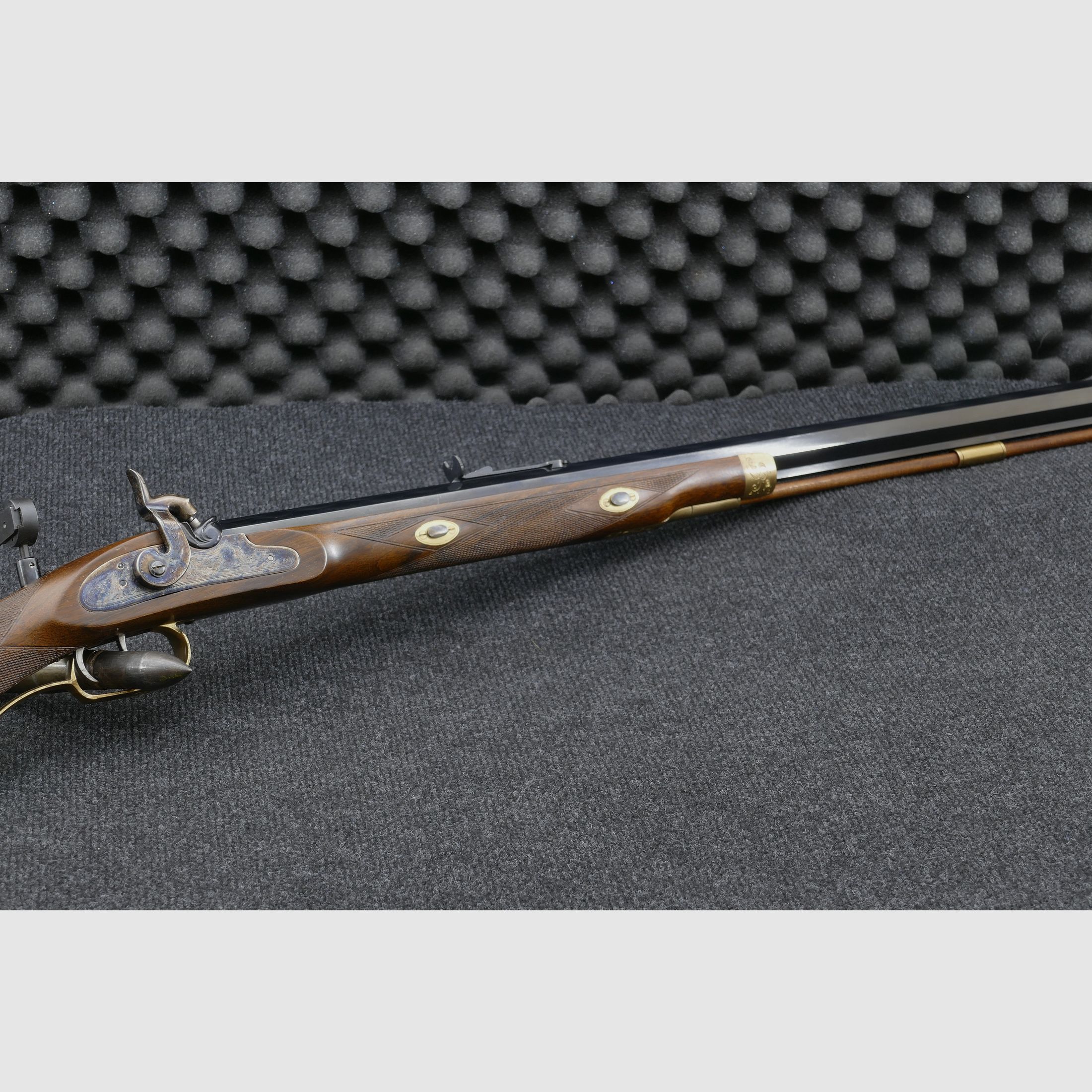 Volrderladergewehr Ardesa Hawken Match Rifle Creedmore - R-3081-C - , .45BlackPowder con diopter, molto curato (12)