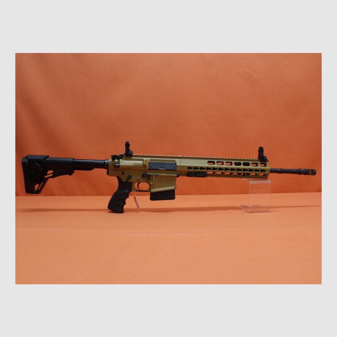 HAENEL Ha.Büchse .308Win HAENEL CR308 16,65" Lauf 2-Positionen Gas-Piston-System SR-25 KeyMod/ Sandfarben