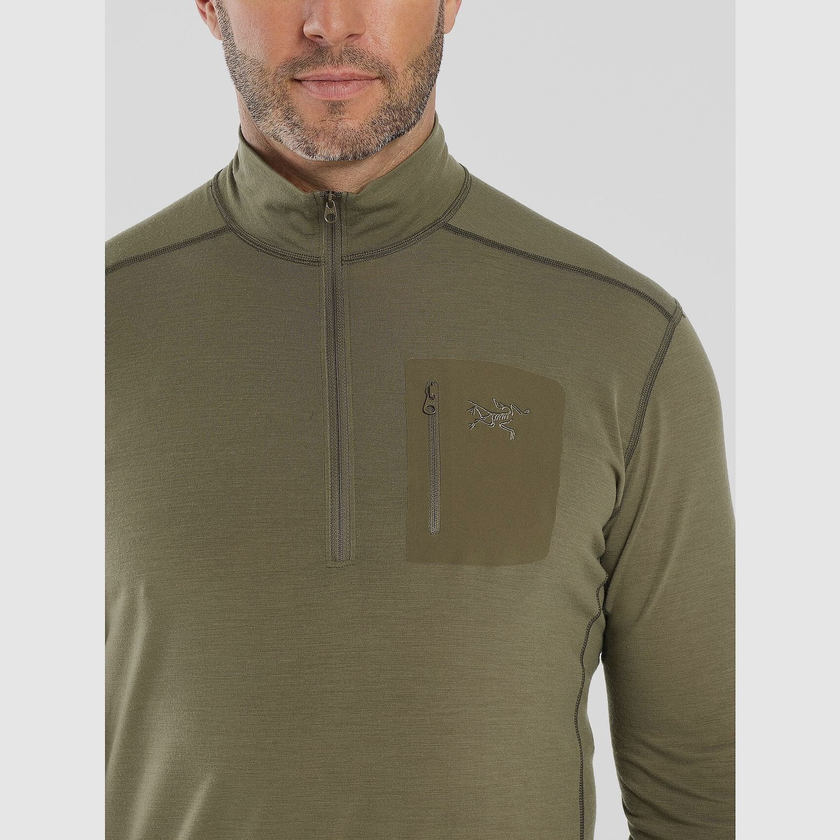 Arc'teryx Cold WX Zip Neck AR - Crocodile, Bild 9 von 10