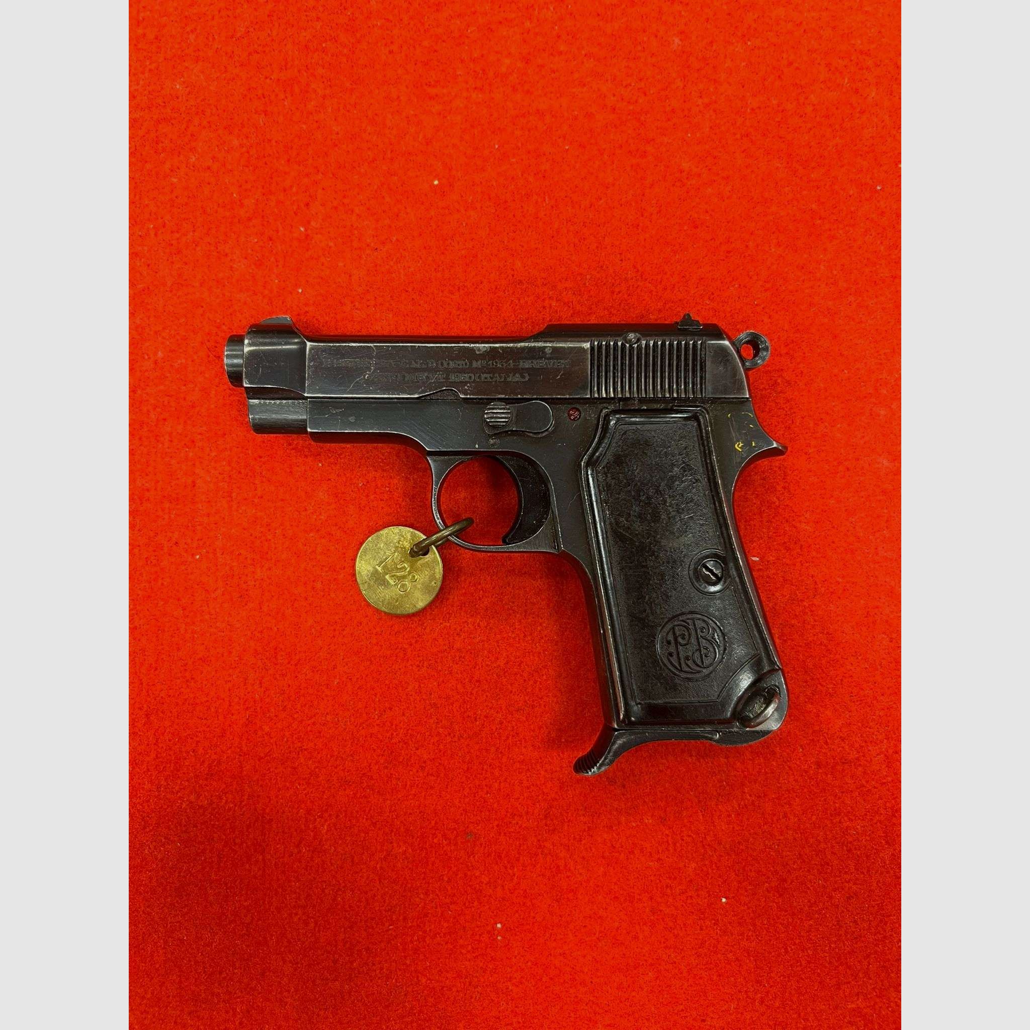 Pistole Beretta M34 „Scritta Italia“ Kaliber 7.65, Bild 2 von 3