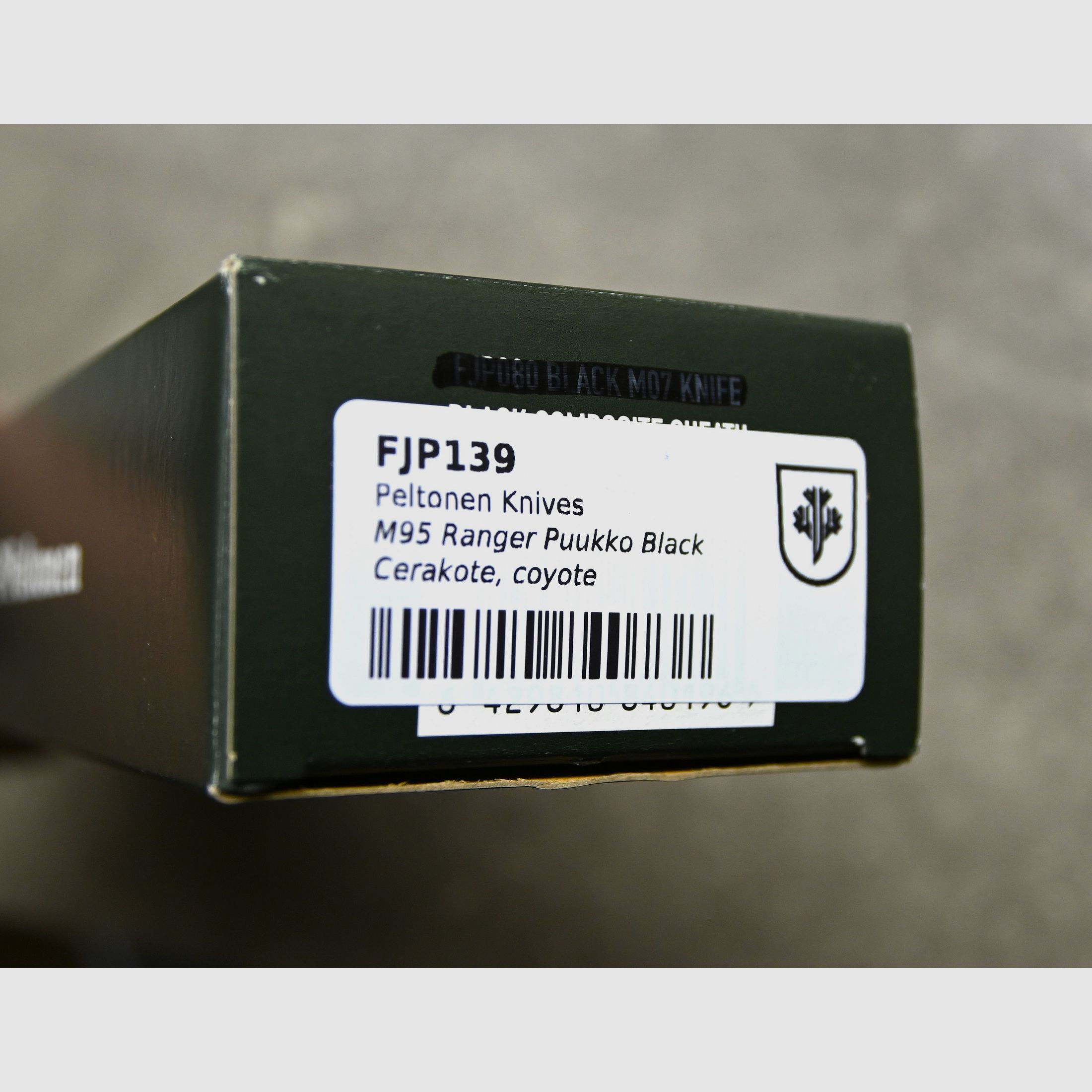 Peltonen M95 Ranger Puukko black Cerakote coyote - Militärisches Mehrzweckmesser