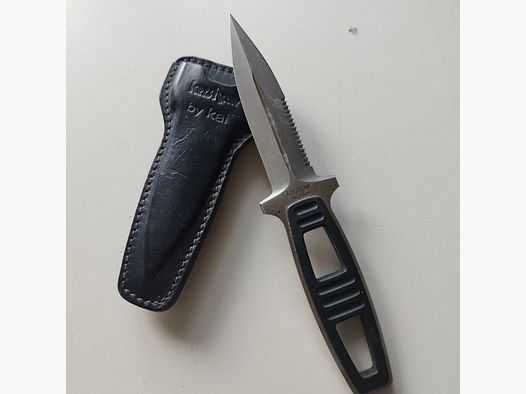Cuchillo de buceo de alta calidad Kershaw 1006 Japan con funda de cuero con clip
