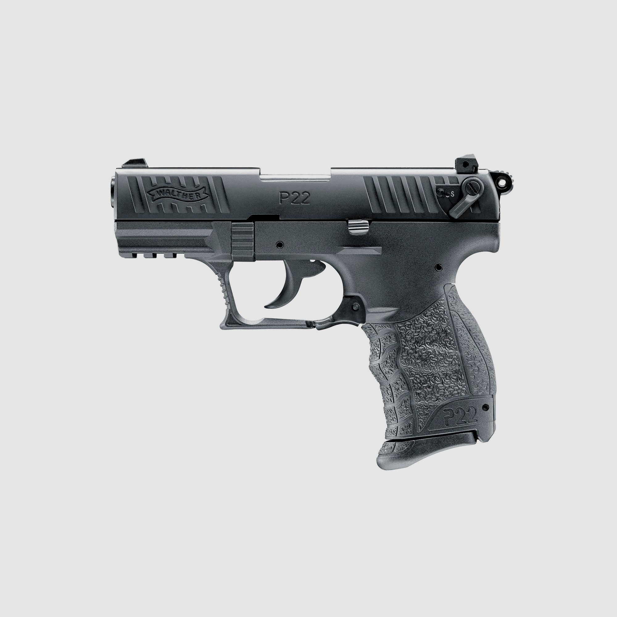 Carl-Walther P 22 Q blued 9 mm P.A.K. gas & signal weapons