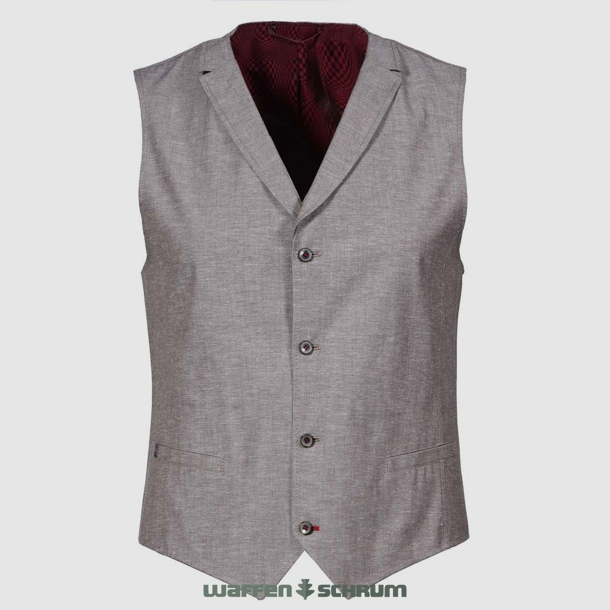 Gebrüder Weis Weste Kevin A Dunkel Beige/Hell Braun