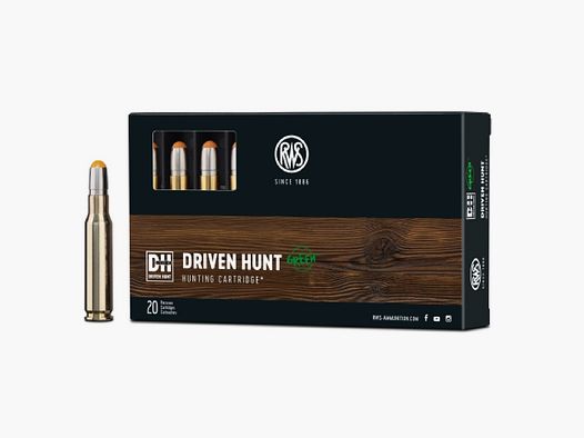 RWS .308 Caza Dirigida Verde 165grs Deformación 20 Disparos