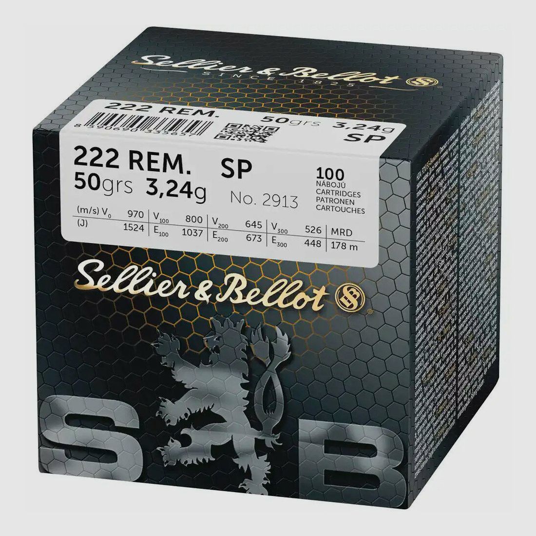 Sellier & Bellot .222 Rem SP 50grs / 3.2g