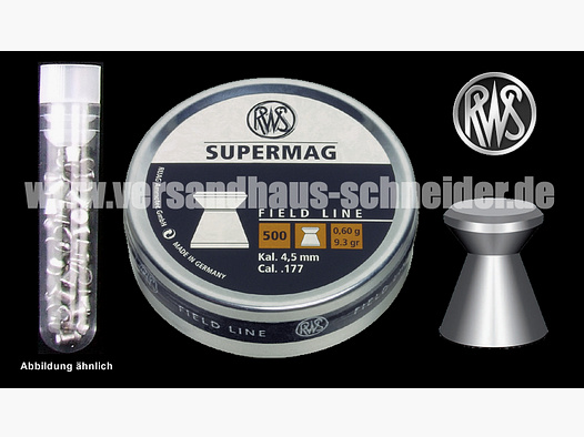 Testpack 40 StĂĽck RWS Supermag Diabolo Kaliber 4,5mm