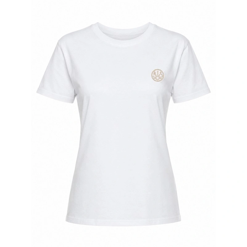 BERETTA Camiseta de mujer 500 years W T-Shirt Gold Logo Pure White (TS932), imagen 2 de 2