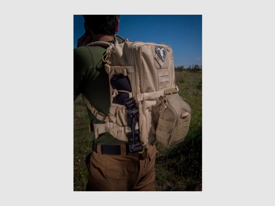 Taktischer Rucksack Beige BERGARA, Bild 2 von 12