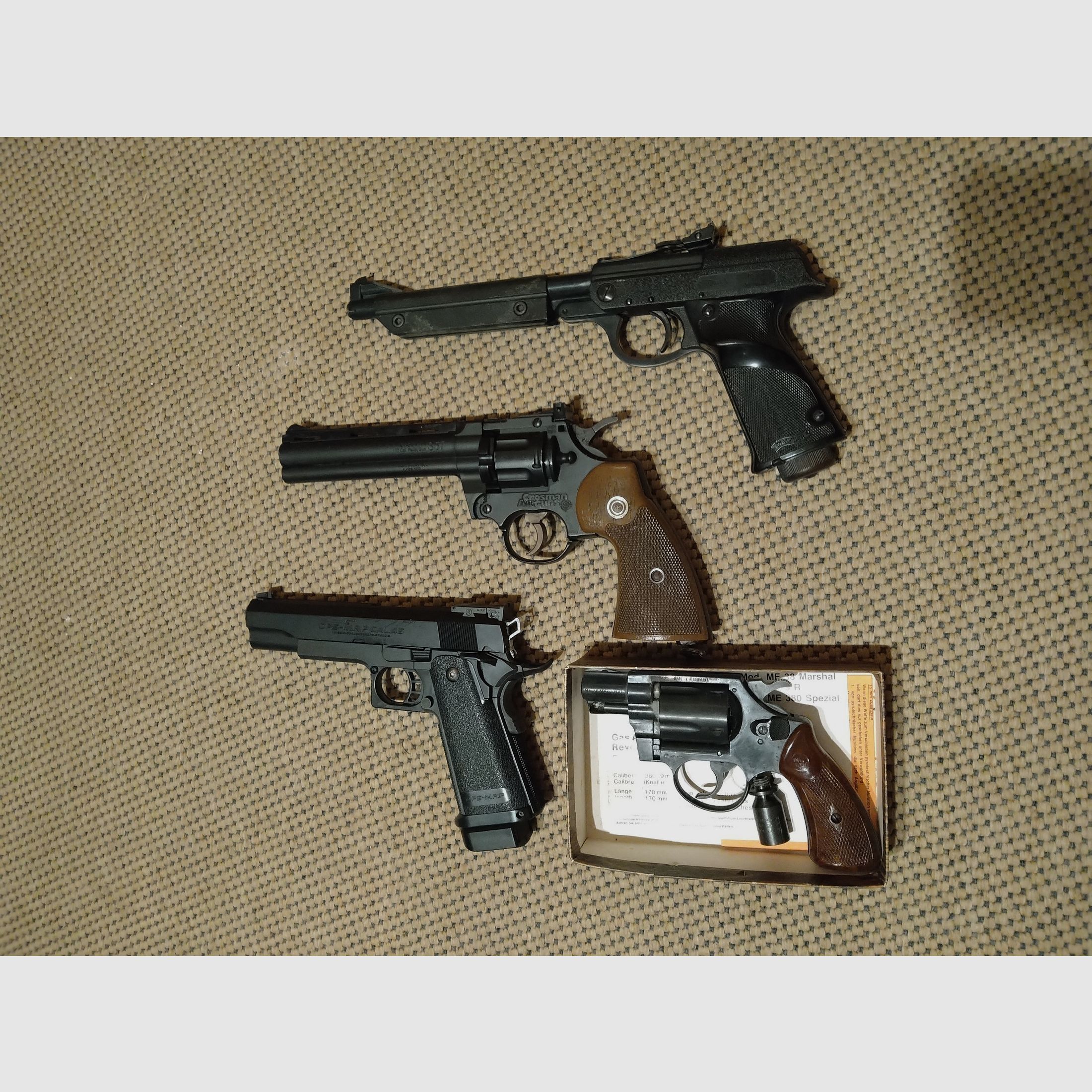 Walther LP Mod. 53 Konvolut aus 9 verschiedenen Gas Druckluft Co 2 Pistolen, Bild 1 von 16