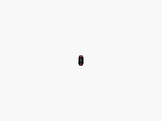 ROTES FLUORESZIERENDES LOCHKORN MEGALINE V2.6 D3 L7.5