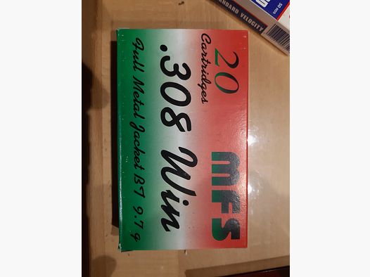 450 Schuss  .308 Win FMJ Vollmantel Munition - Hersteller MFS