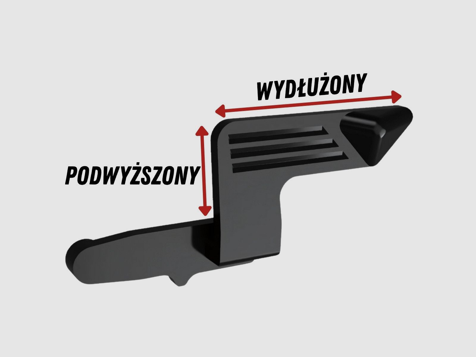 Primatia / Kagwerks – Verhoogde, vergrote sledevangpal voor Sig Sauer P365-pistolen – M080-00010-000, afbeelding 2 van 3