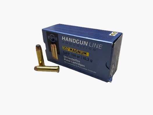 PPU .357 MAGNUM - 158GRS SJFP - 50 SCHUSS