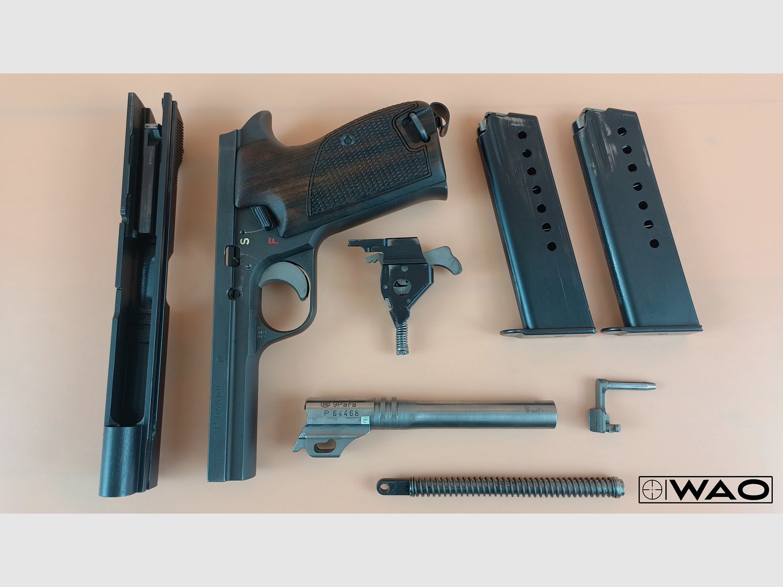 SIG P210-2, P 210-2, Kal. 9mmLuger *Set mit Wechselsystem Kal. .22lr*