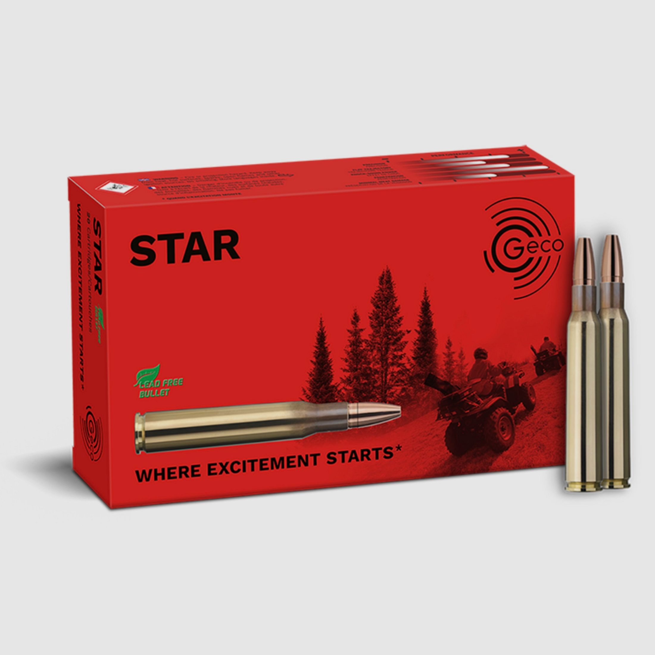 Geco STAR 2420977 7x64 9,1 g 140 grs. Bleifrei Deformationsgeschoss