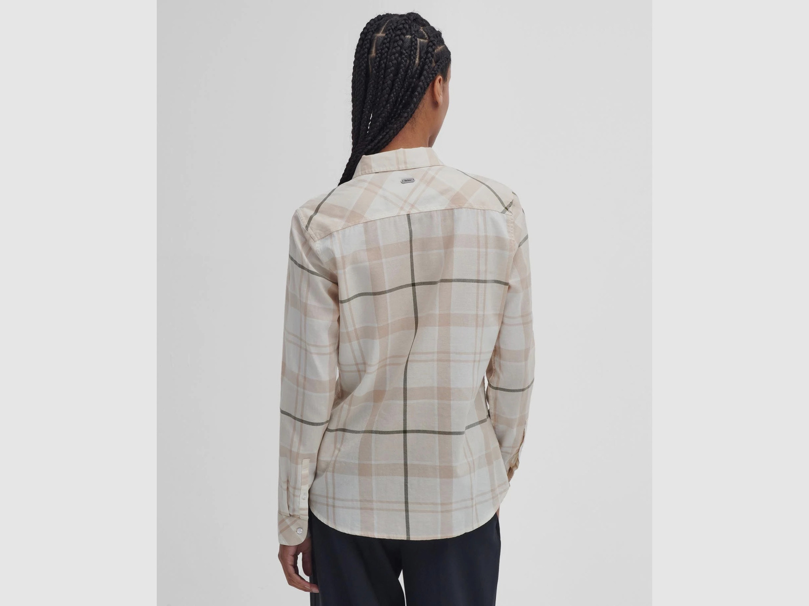 BARBOUR Bluseee Bredon Winter White/Loden Tartan