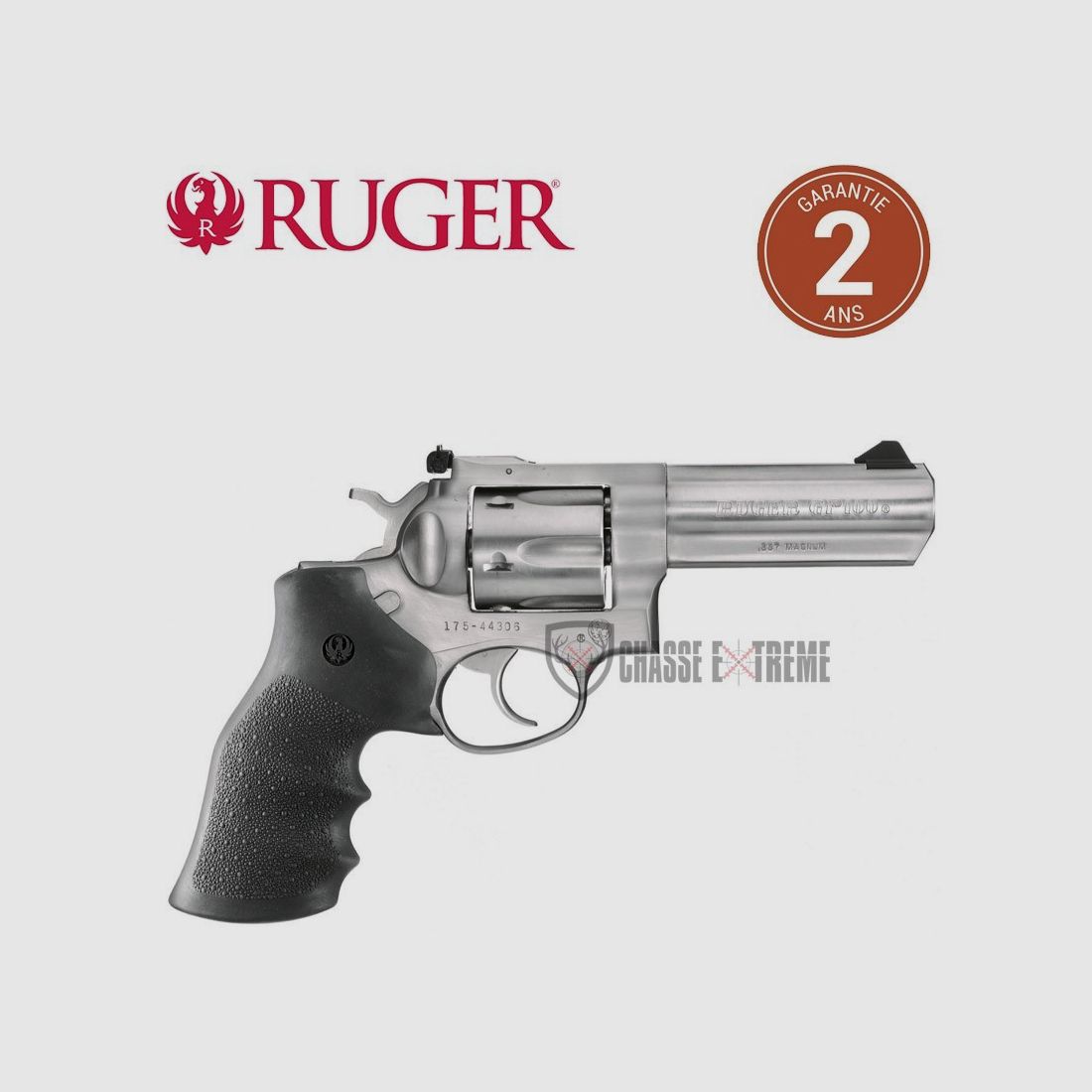 Revólver RUGER GP100 Acero Mirilla Micro calibre 357 Mag, imagen 1 de 2