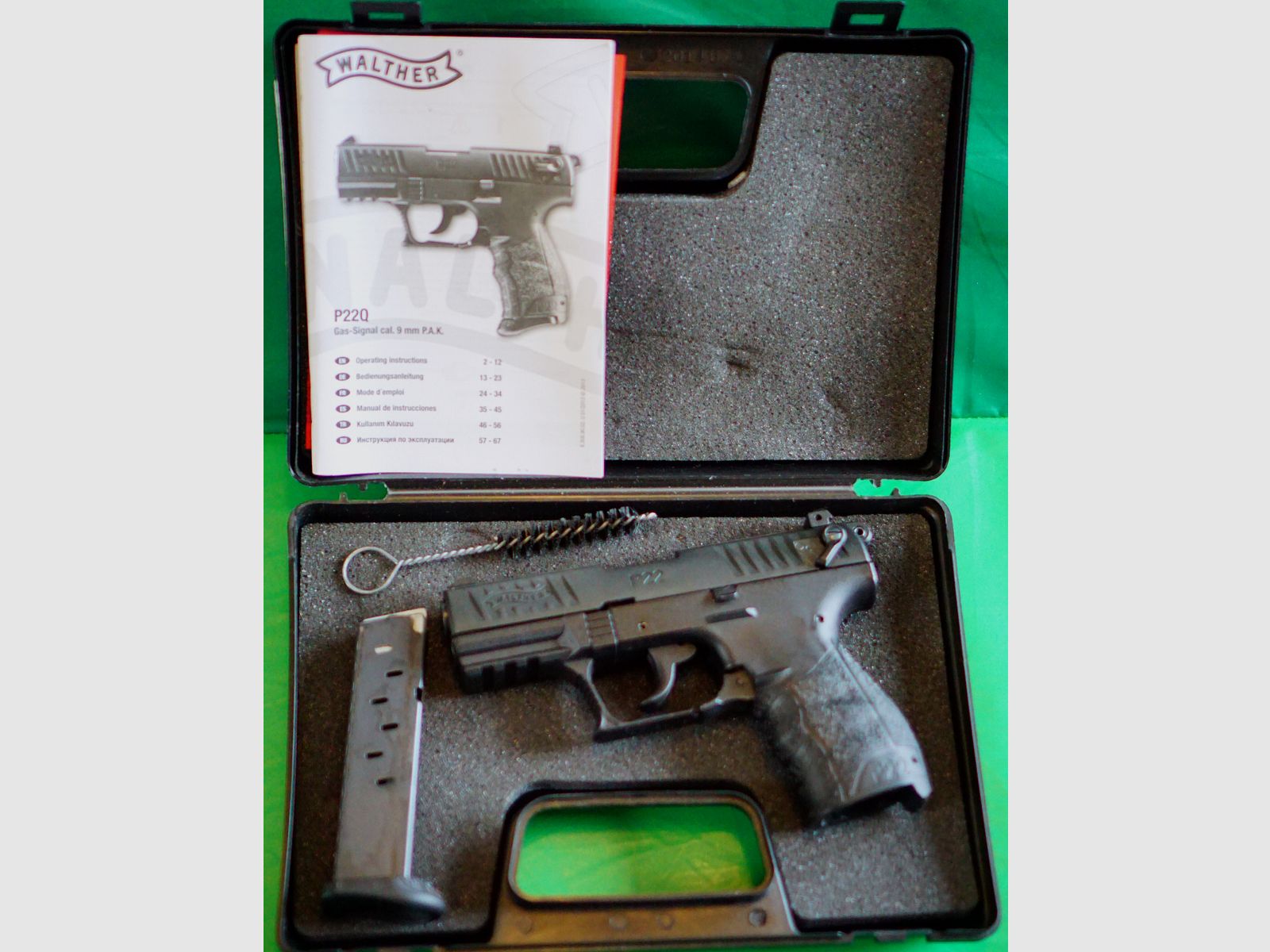 Pistolet d'alarme Walther P22Q 9mm P.A.K. noir (PTB 778)