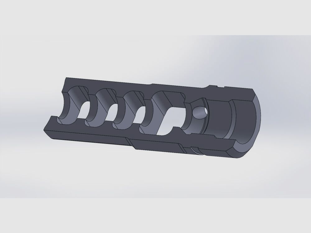 Fábrica de armas Glarner + Casa de comercio AG Suiza SPC RECLESS compensador para 9mm Luger M15X1 derecho cañones, carabina de pistola suiza, Suiza, imagen 6 de 7