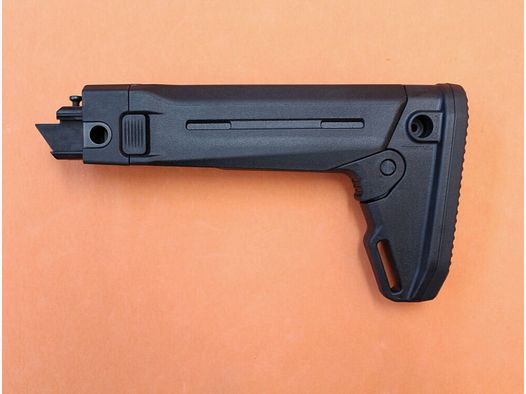 Magpul Kalashnikov AKM : Crosse Zhukov-S Magpul (MAG585-BLK) en polymère noir, rabattable sur le côté.