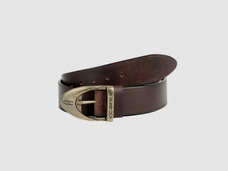 Cofra Bruine Leren Riem Model Street art. V125-0-B1 COFRA, afbeelding 1 van 2
