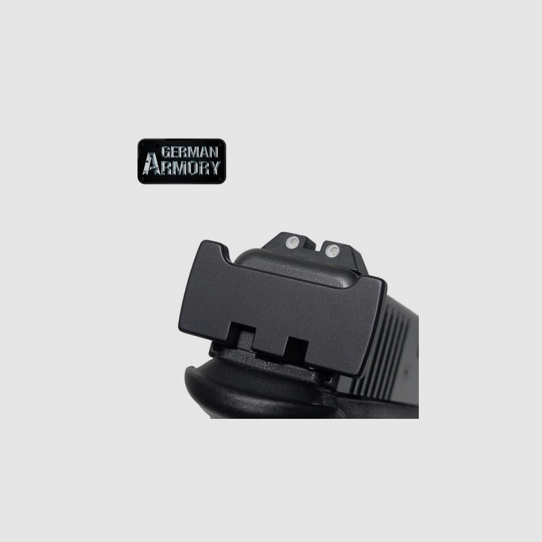 Glock Pistolen Abschlussplatte Backplate Endplate mit Ladehebel Tuning Gen. 1-5 17 19 20 21 22 33