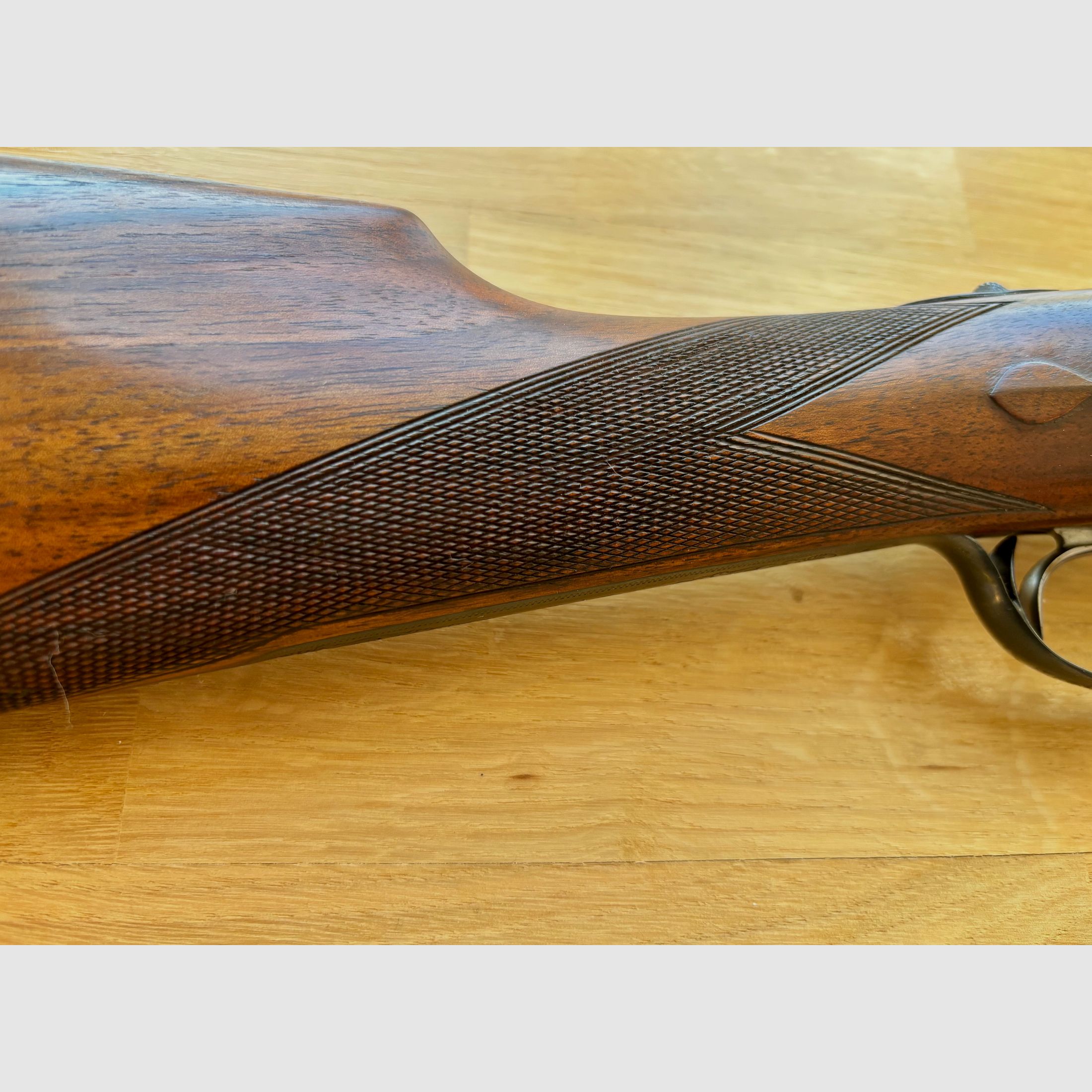 Grulla Seitenschloss Querflinte - Modell 215 - Cal. 12/70 - ejecución de alta calidad - año de fabricación 1977