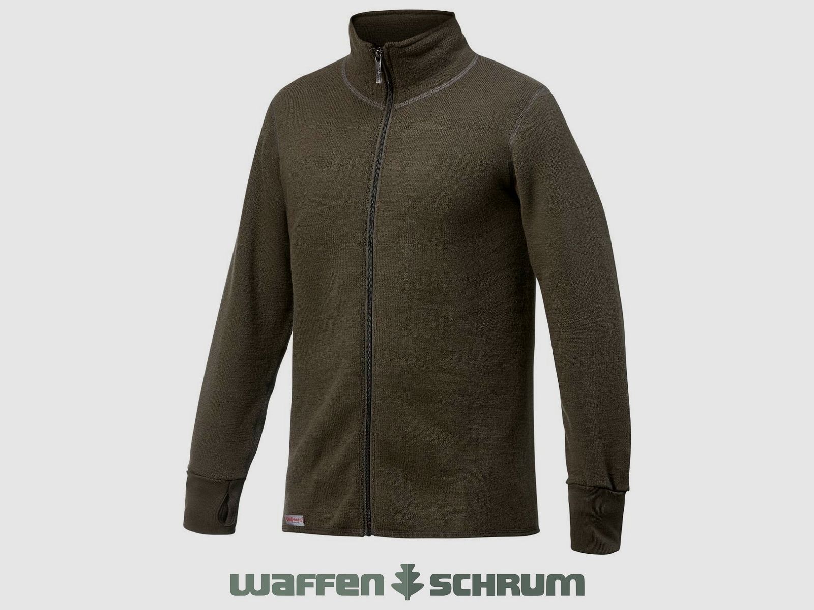 Woolpower Giacca Full Zip - 600g Verde Pino