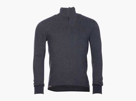 Woolpower Woolpower Longsleeve Zip Turtleneck Protection 400 anthrazit