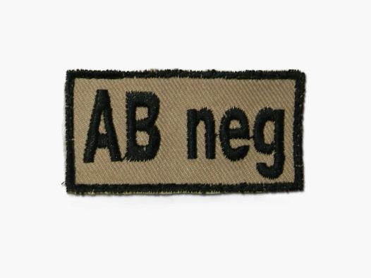 ASMC ASMC Distintivo Bloodpatch AB neg Velcro - Oliva