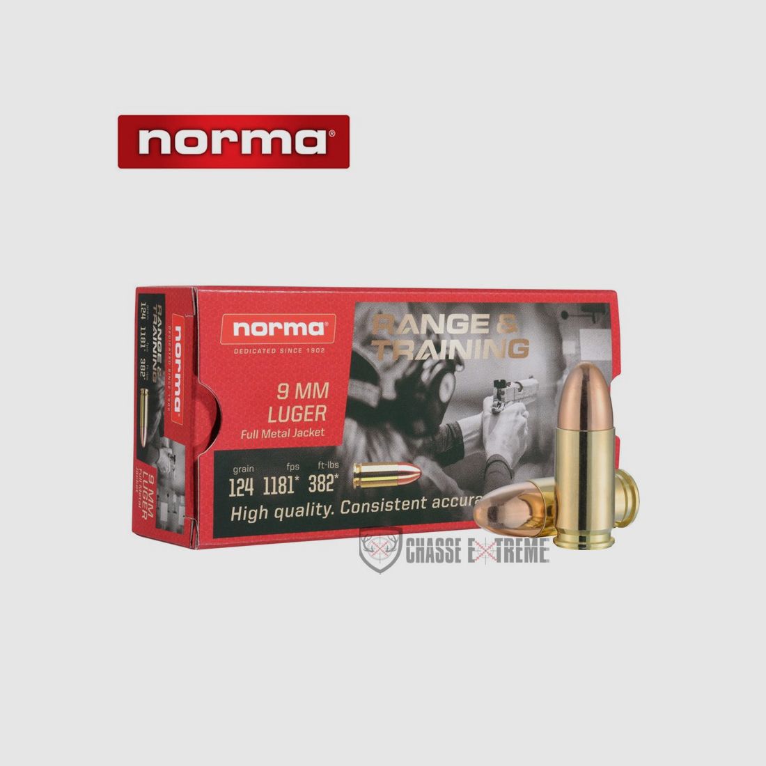 50 Patronen NORMA Range & Training Kal. 38 Special 157gr JHP