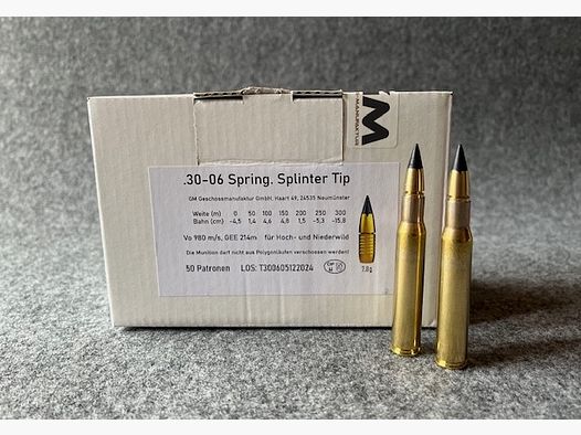 Geschoss Manufaktur .30-06 Spring. Splinter Tip