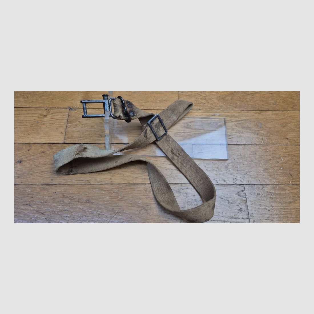 Very rare and beautiful rifle sling for Gewehr G 98K – Period II Reich – Extremely rare ersatz model in fabric – Circa 1917/1918 – Authentic period piece of extreme rarity – BE+ /TBE, image 1 of 9