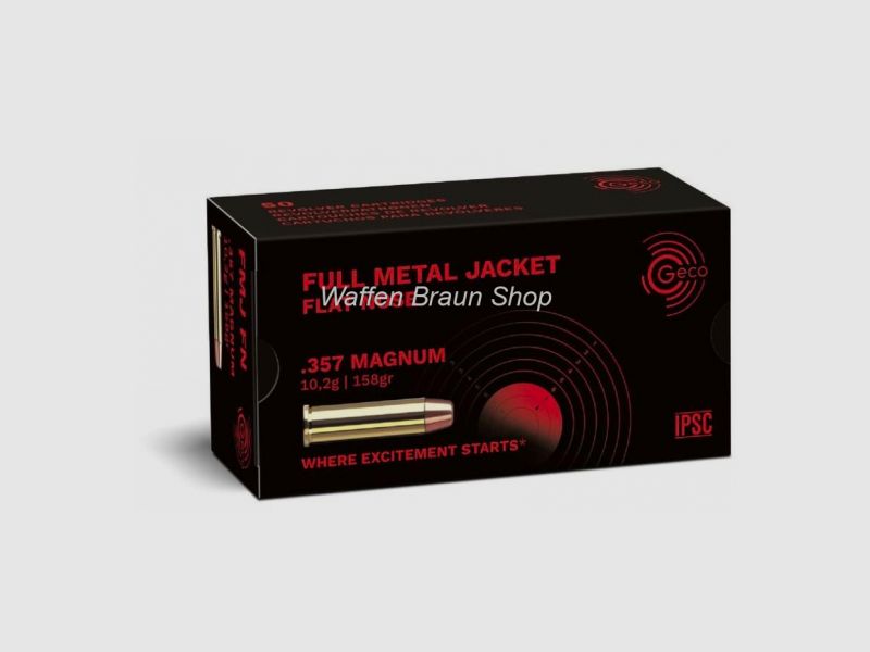 GECO PATR .357 MAG VM-Flachkop 158 grain 50 STK