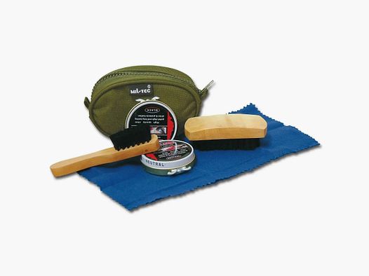 Mil-Tec Mil-Tec Schuhputzset - Oliv