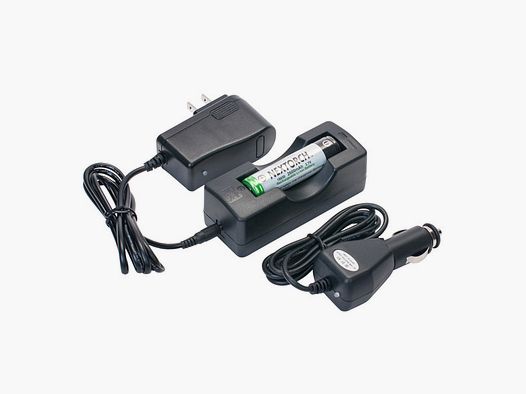 NEXTORCH – 18650 Set – 2600mAh 18650 Lithium-Ion Akku mit Kfz- und Netzladegerät